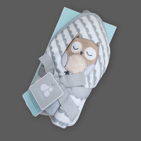 just born Other - 🆕️ Owl Towel/Washcloth Set